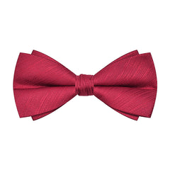 Deep Red Jaquard Bow Tie