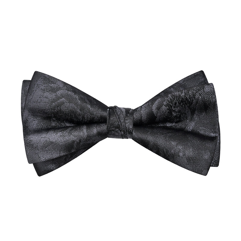 Black Jaquard Bow Tie