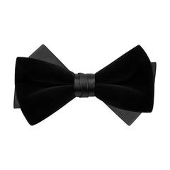 Dual Velvet & Satin Bow Tie